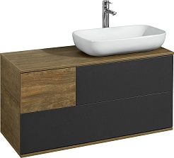 Акватон Тумба под раковину Терра 105 дуб кантри/антрацит – фотография-2